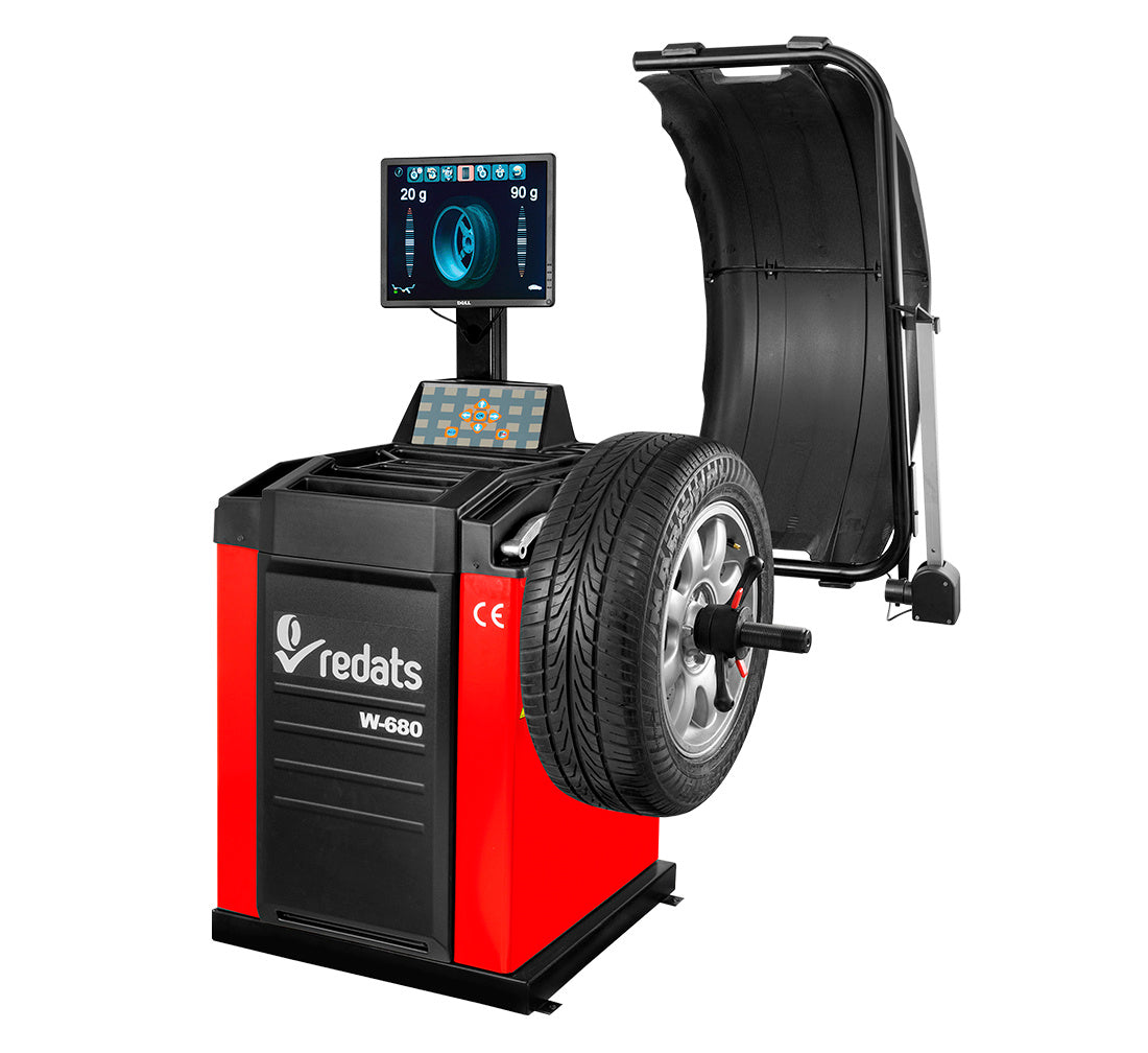 Equilibradora automática REDATS profesional con pantalla DELL y laser