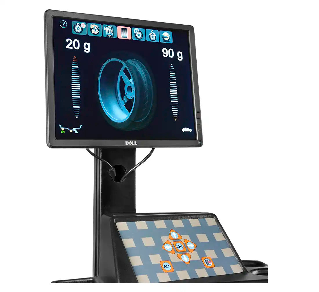 Equilibradora automática REDATS profesional con pantalla DELL y laser